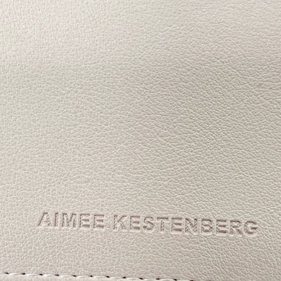 EUC Aimee Kestenberg Marietta Flat Bifold Blush Pink Vegan Leather Wallet - Picture 3 of 8